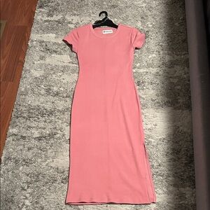 Rose Pink Midi Dress